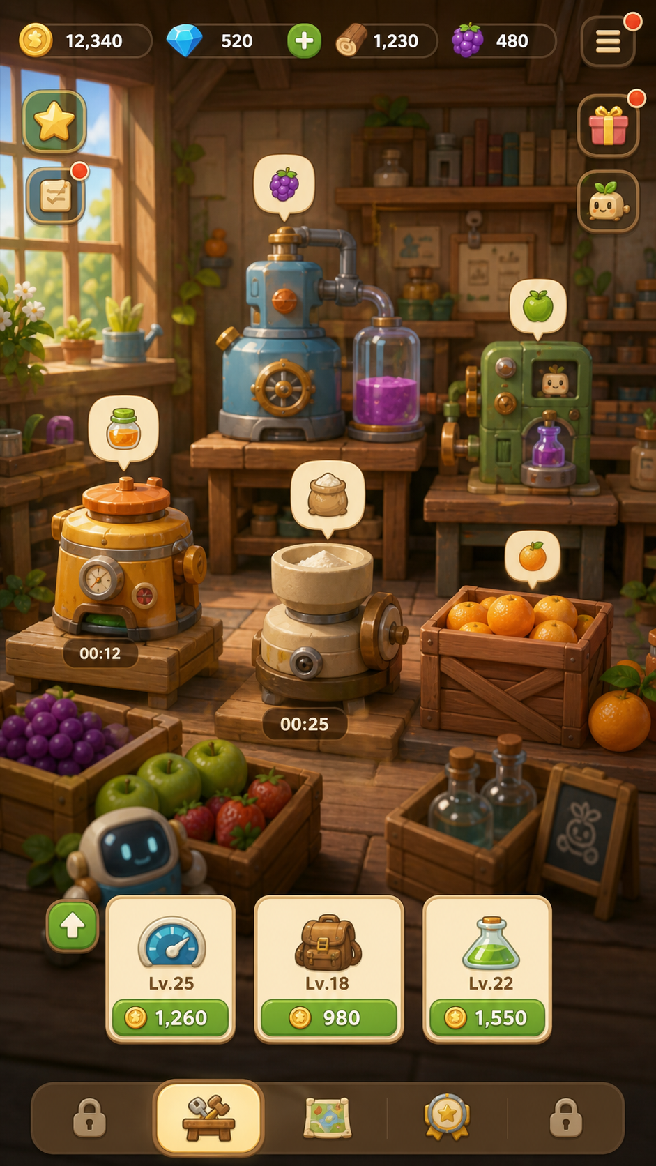 Pocket Atelier gameplay screenshot